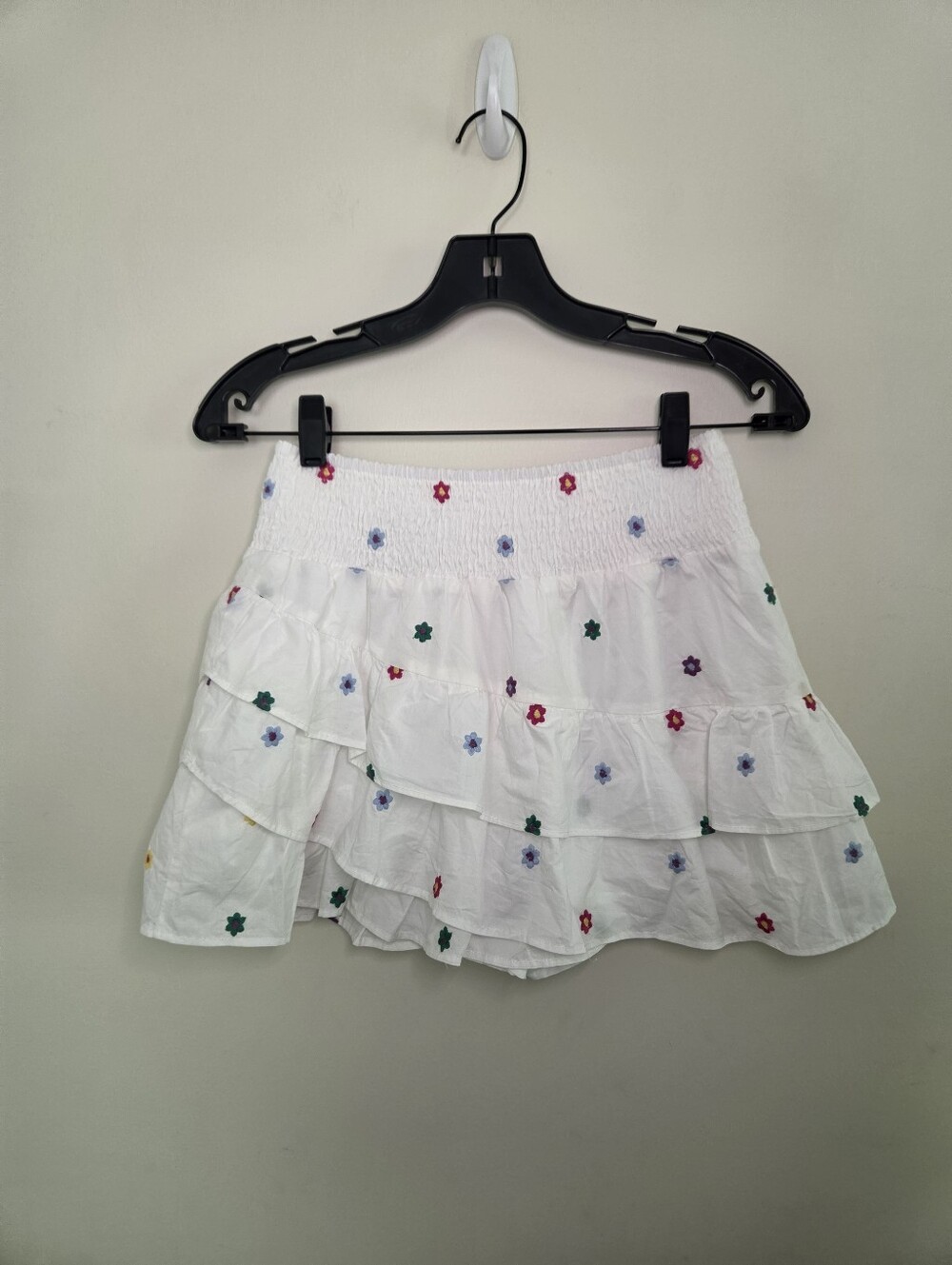 Women's Lyn Burches Floral Print Ruffled  Skort Sz Small